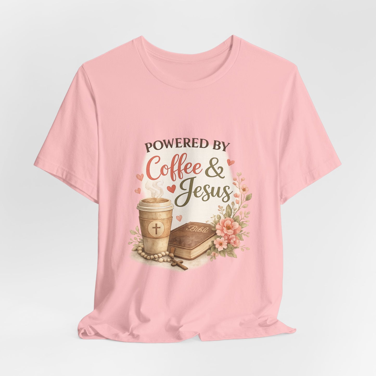 Powered by Coffee & Jesus Graphic Tee