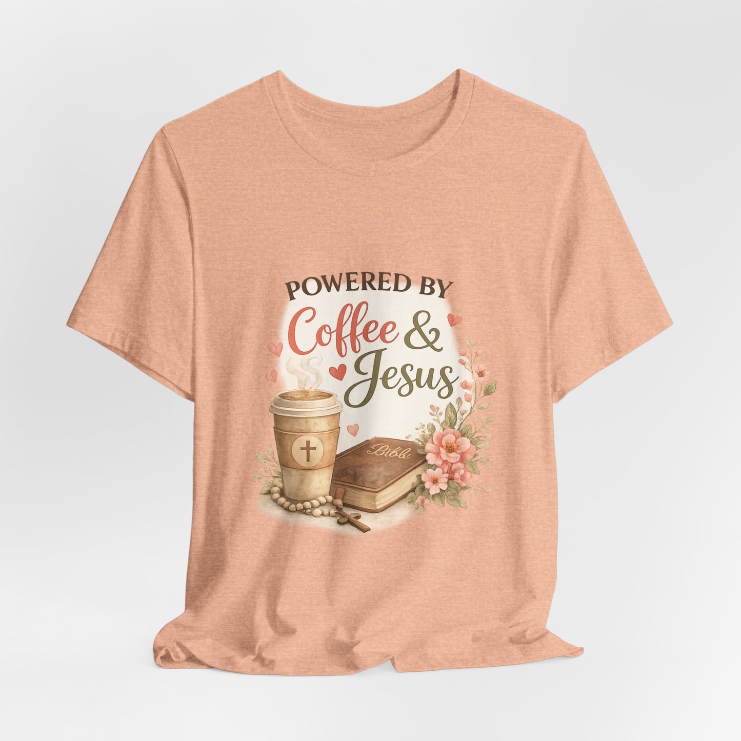 Powered by Coffee & Jesus Graphic Tee