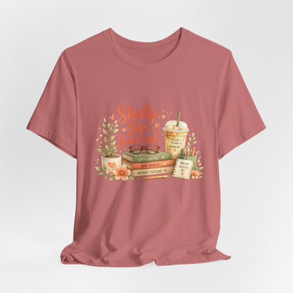 Study. Sip. Succeed. College Graphic Tee