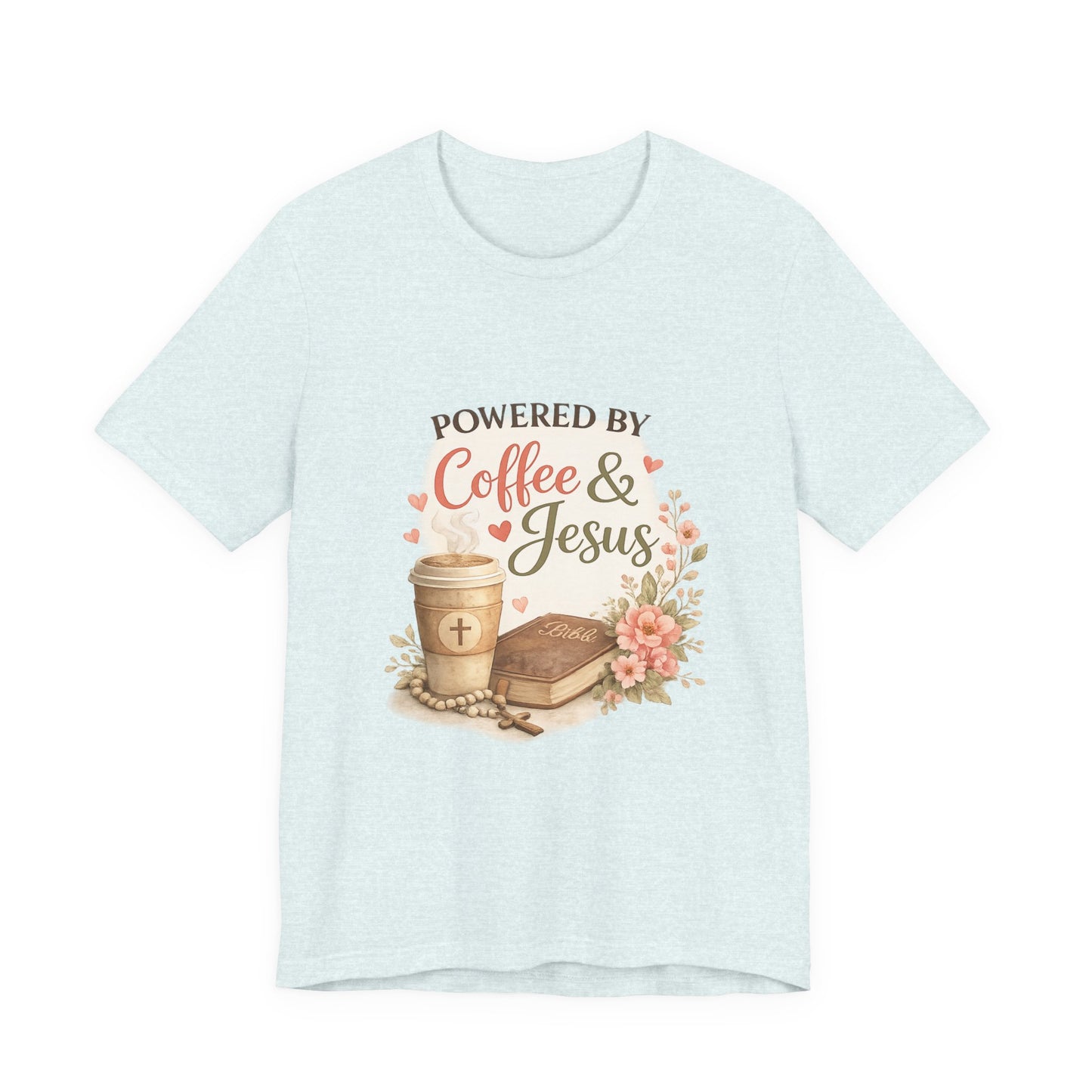 Powered by Coffee & Jesus Graphic Tee