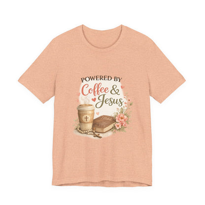 Powered by Coffee & Jesus Graphic Tee