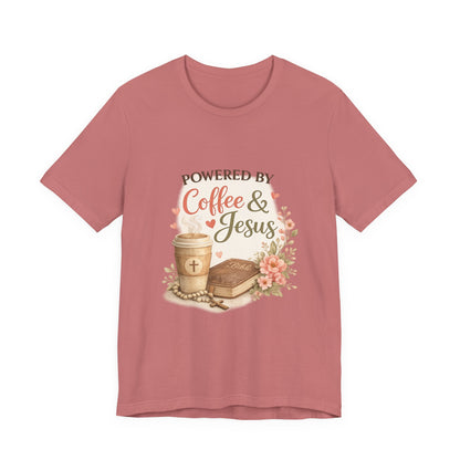 Powered by Coffee & Jesus Graphic Tee