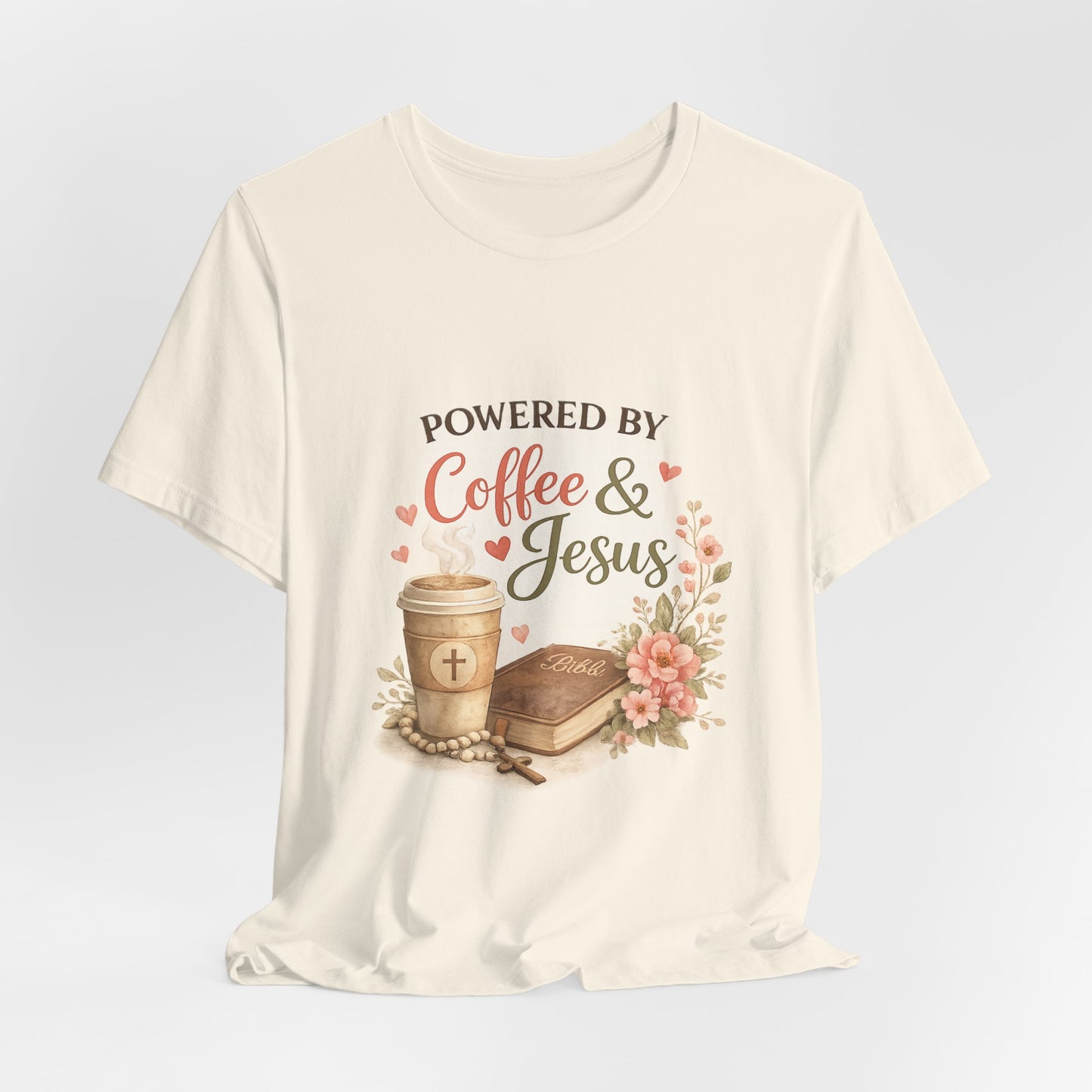 Powered by Coffee & Jesus Graphic Tee