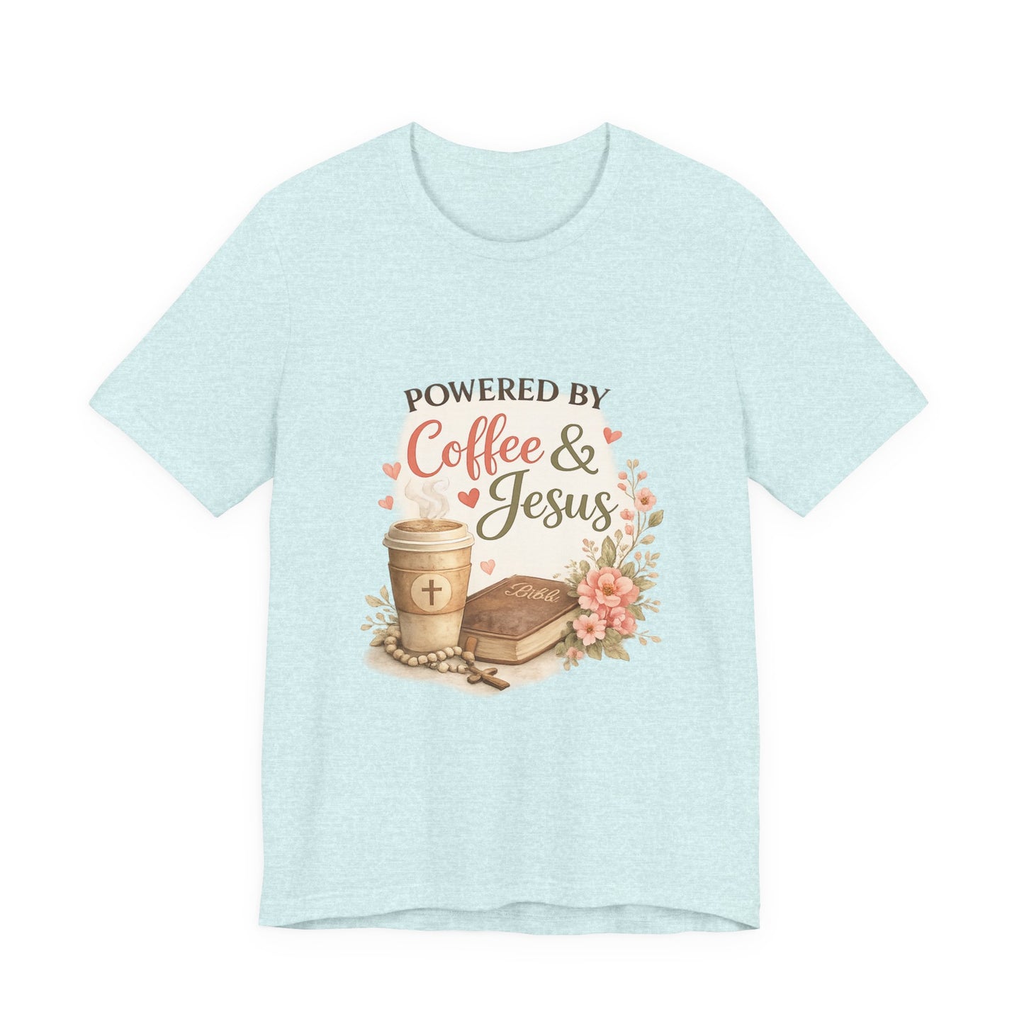 Powered by Coffee & Jesus Graphic Tee