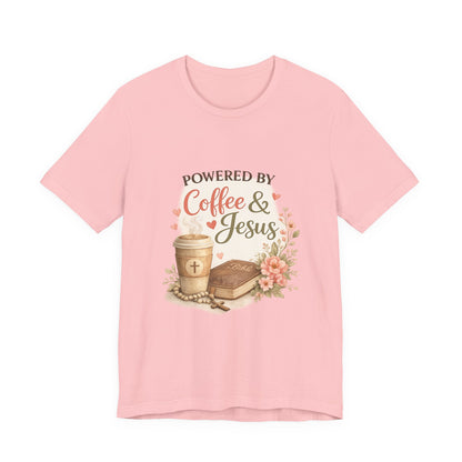 Powered by Coffee & Jesus Graphic Tee