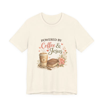 Powered by Coffee & Jesus Graphic Tee