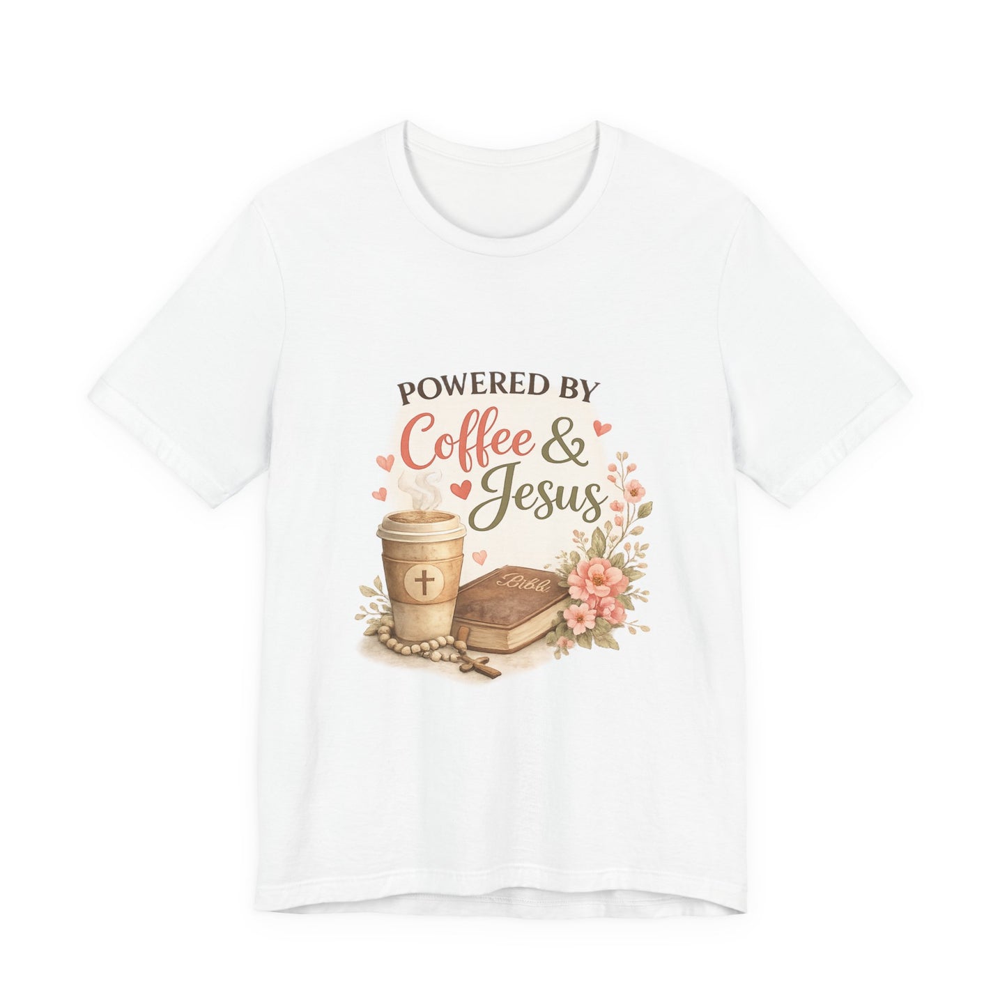 Powered by Coffee & Jesus Graphic Tee