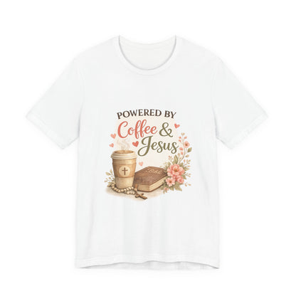 Powered by Coffee & Jesus Graphic Tee