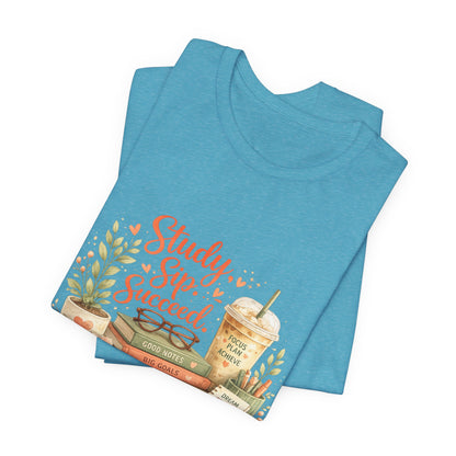 Study. Sip. Succeed. College Graphic Tee