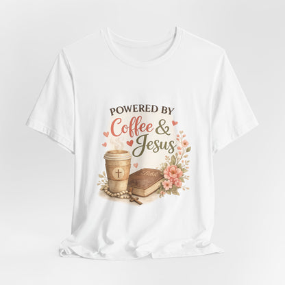 Powered by Coffee & Jesus Graphic Tee
